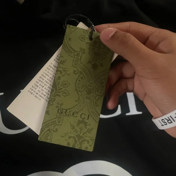 Gucci Black and Green Designer Piece
